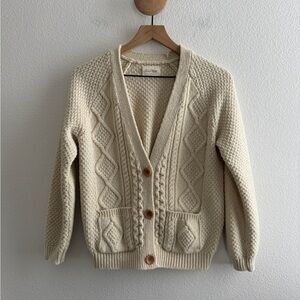 American Vintage Cable Knit Sweater Cardigan